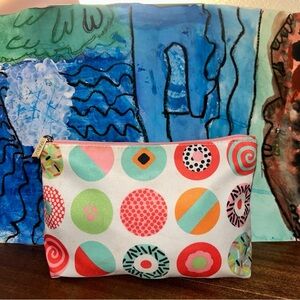 Clinique Multicolor Polka Dot Cosmetic Bag